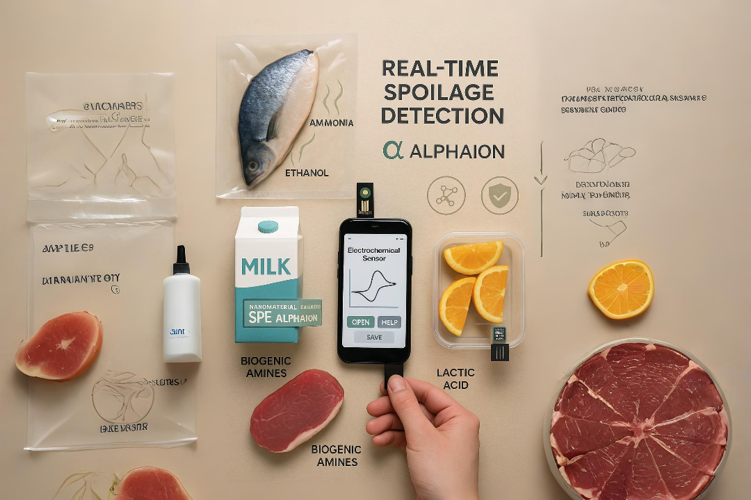 Real-Time Monitoring of Food Spoilage Through Electrochemical Sensors